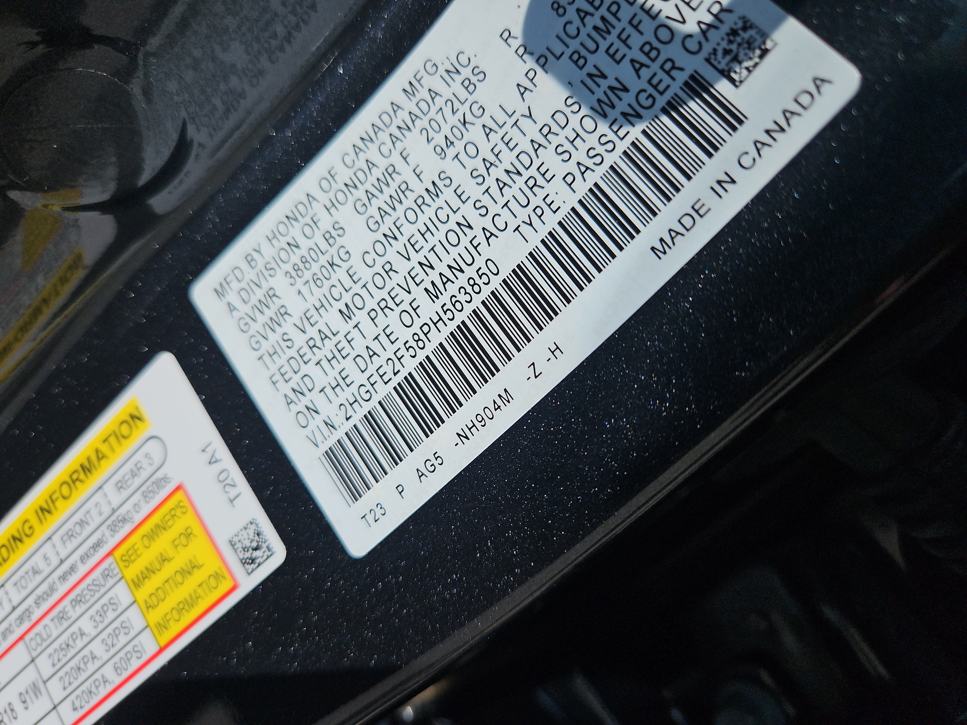 Certified 2023 Honda Civic Sport image 7