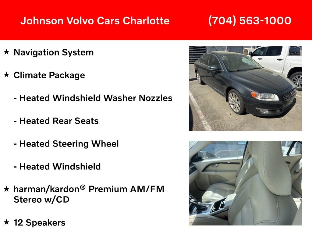 Used 2016 Volvo S80 T5 Platinum w/ Climate Package image 3