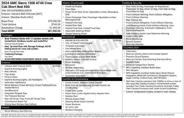 Used 2024 GMC Sierra 1500 AT4X AWD/4WD image 48