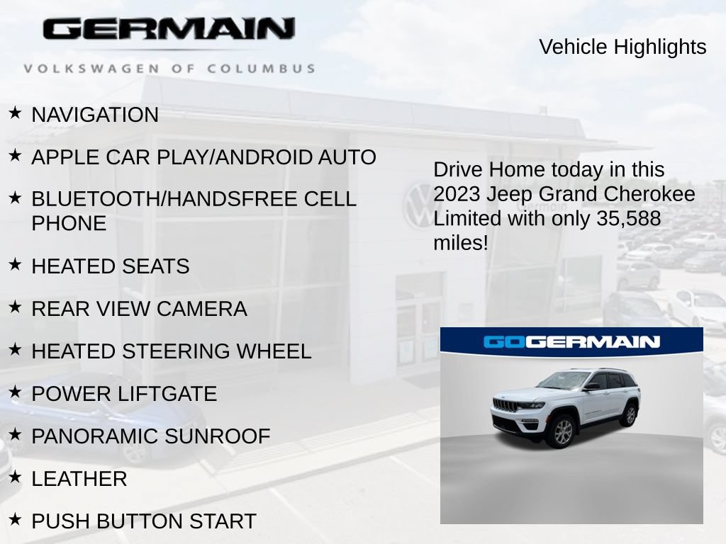 Used 2023 Jeep Grand Cherokee Limited AWD/4WD image 6