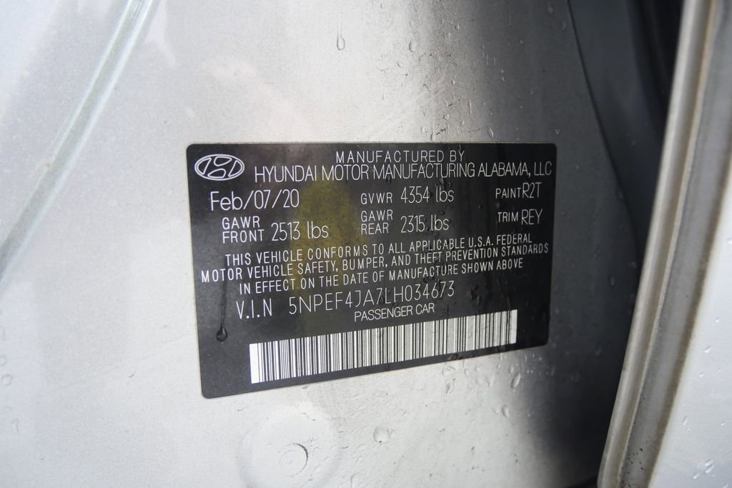 Used 2020 Hyundai Sonata SEL w/ Convenience + Sunroof Package image 27