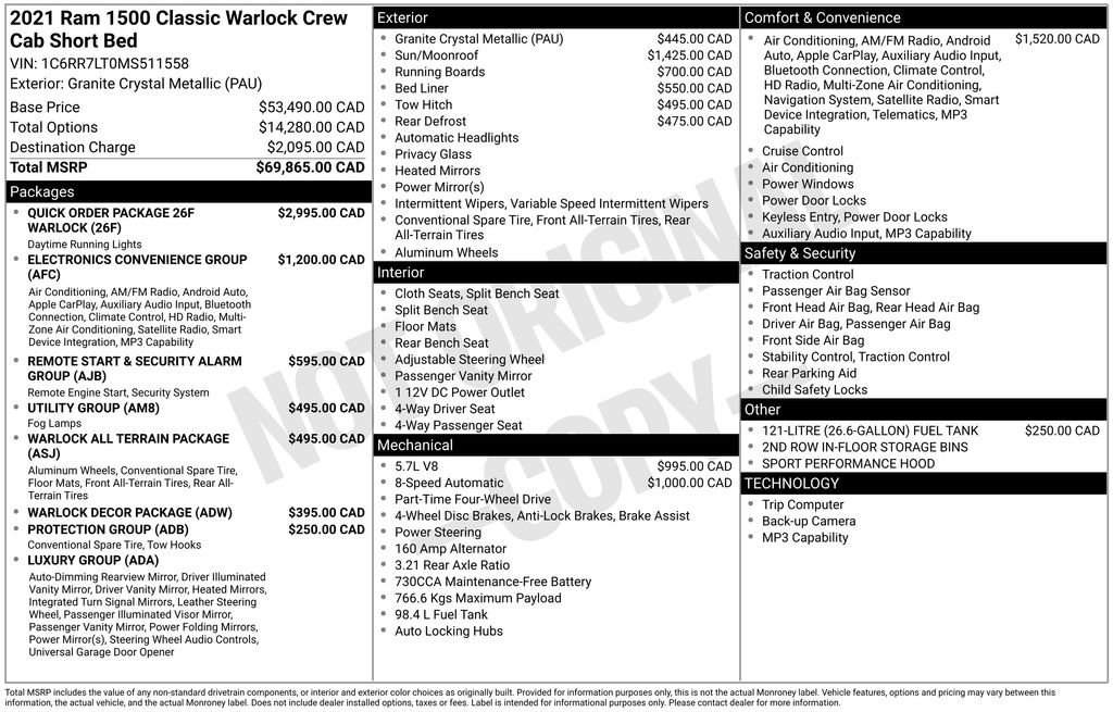 Used 2021 RAM 1500 Classic Warlock image 49