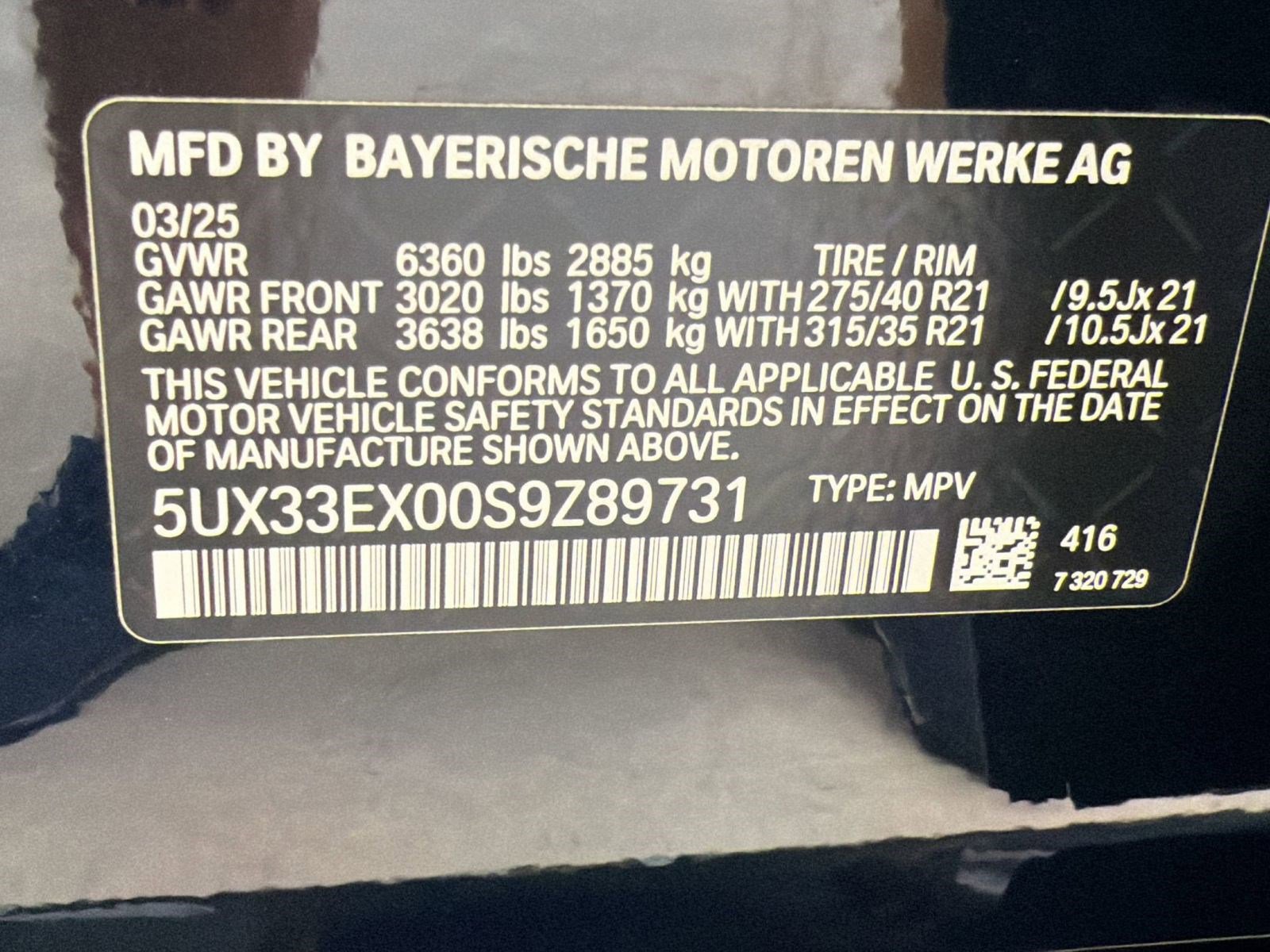 Used 2025 BMW X6 xDrive40i w/ Climate Comfort Package AWD/4WD image 17