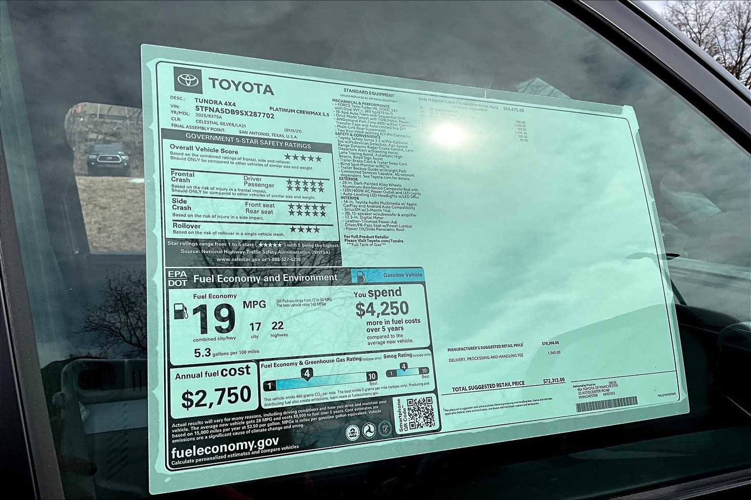 New 2025 Toyota Tundra Platinum image 19