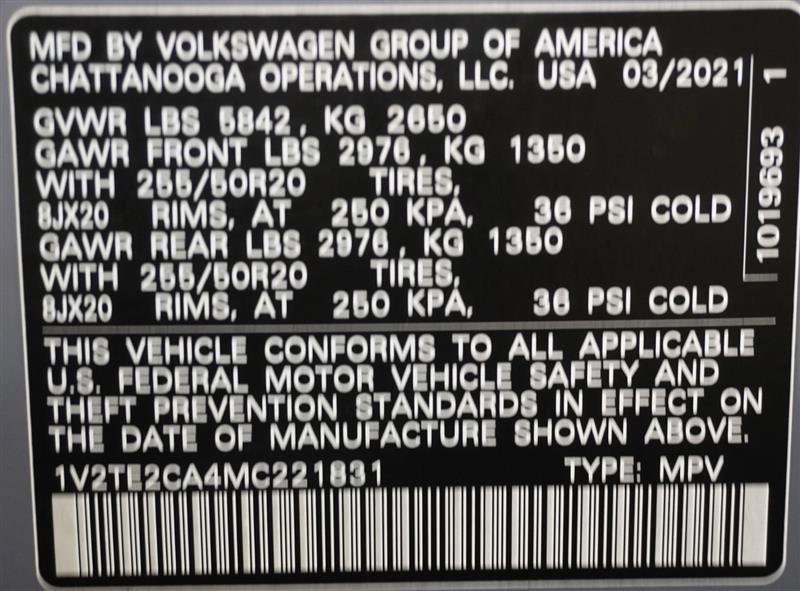 Used 2021 Volkswagen Atlas Cross Sport SEL Premium image 62