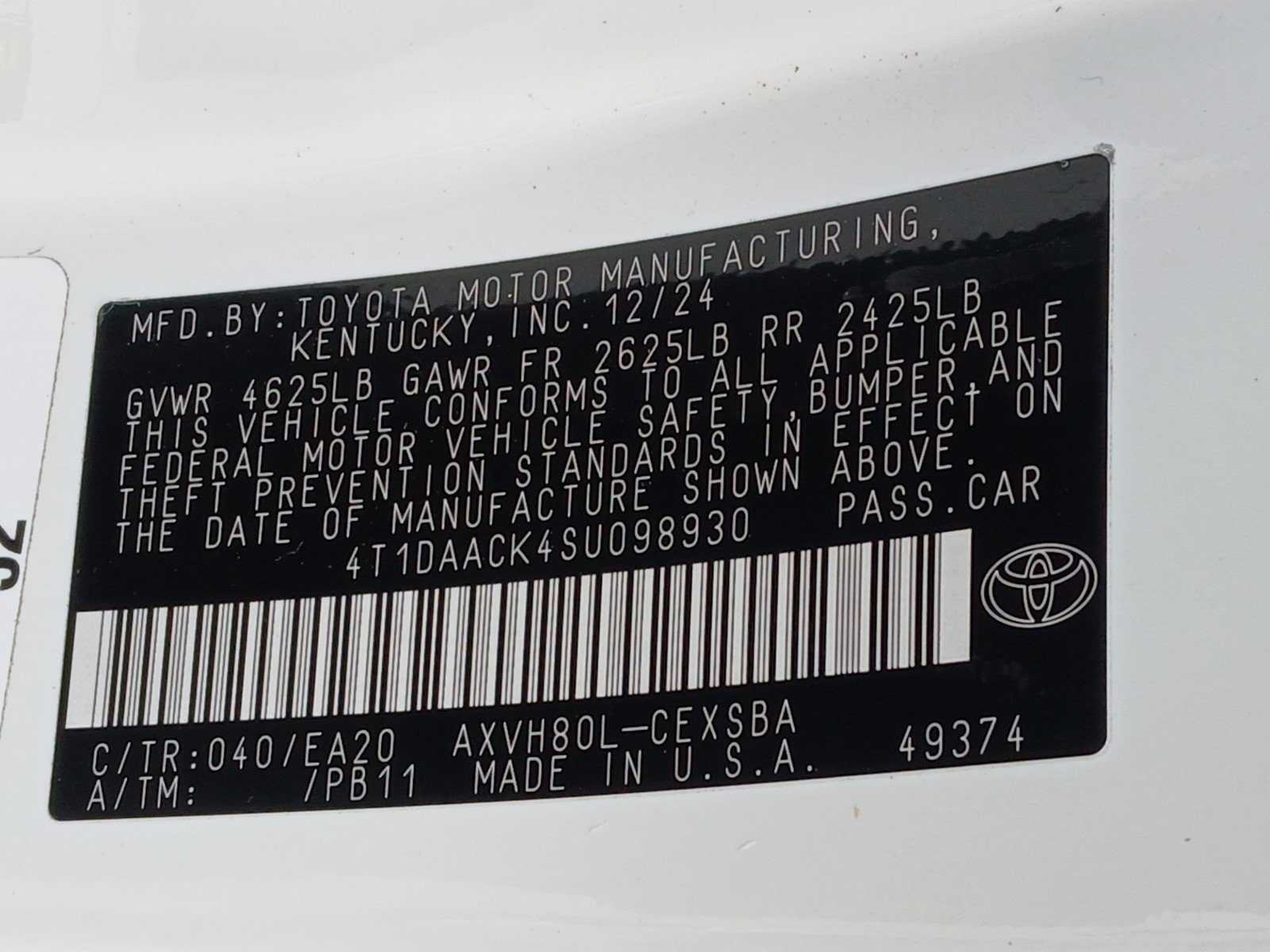 Used 2025 Toyota Camry SE FWD image 18