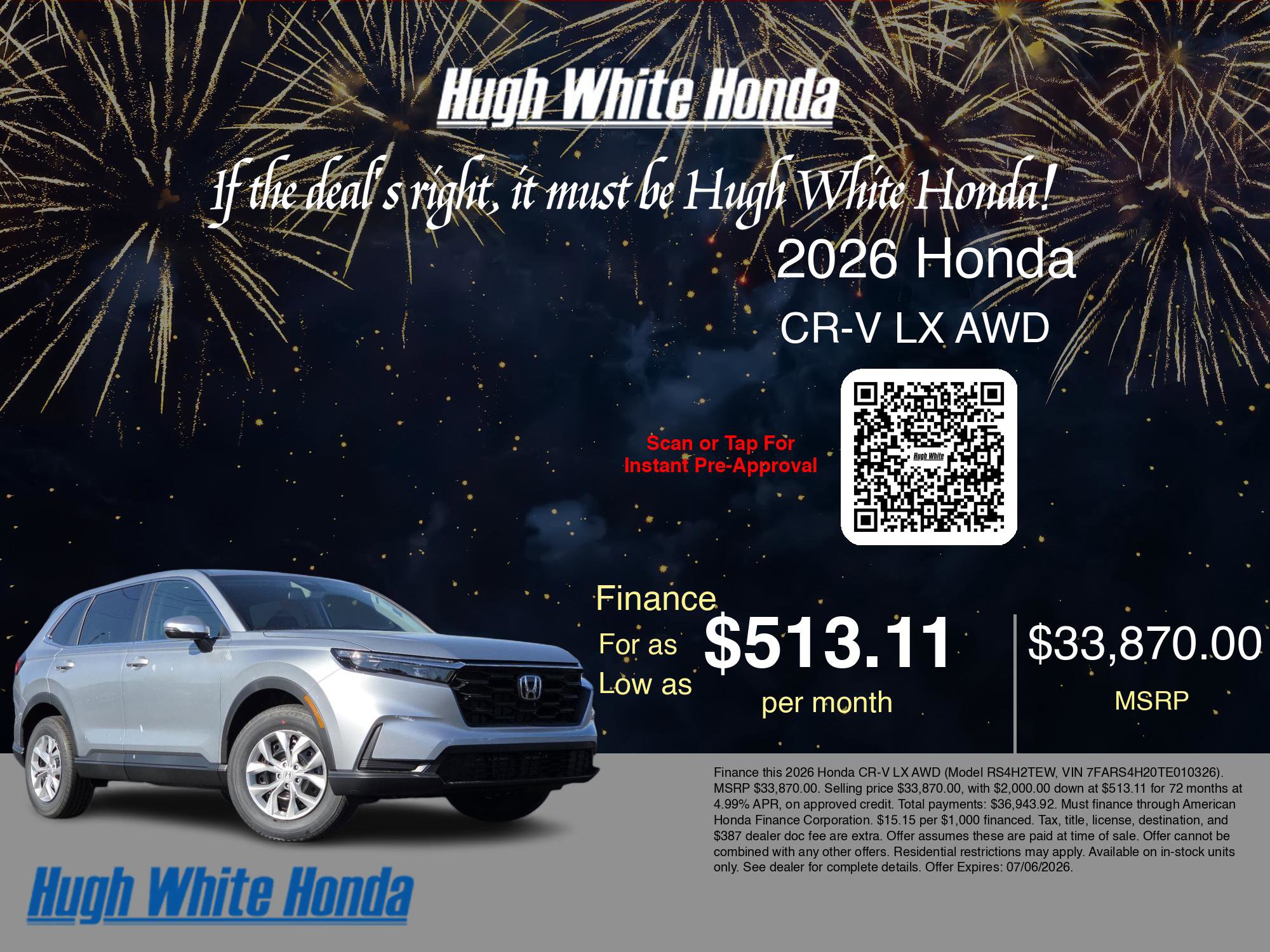 New 2026 Honda CR-V LX image 7
