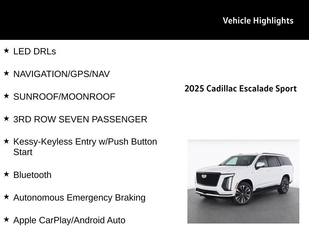 Used 2025 Cadillac Escalade Sport AWD/4WD image 32