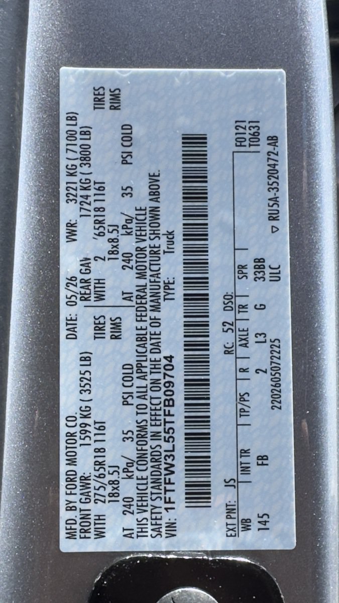 New 2026 Ford F150 XLT w/ Equipment Group 302A MID AWD/4WD image 15