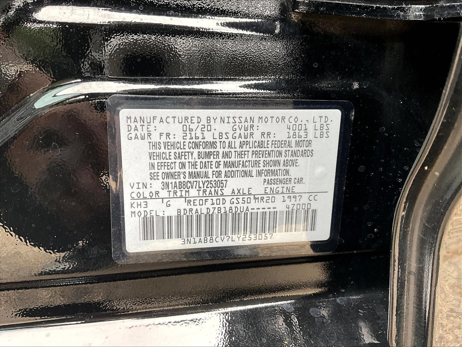 Certified 2020 Nissan Sentra SV FWD image 18