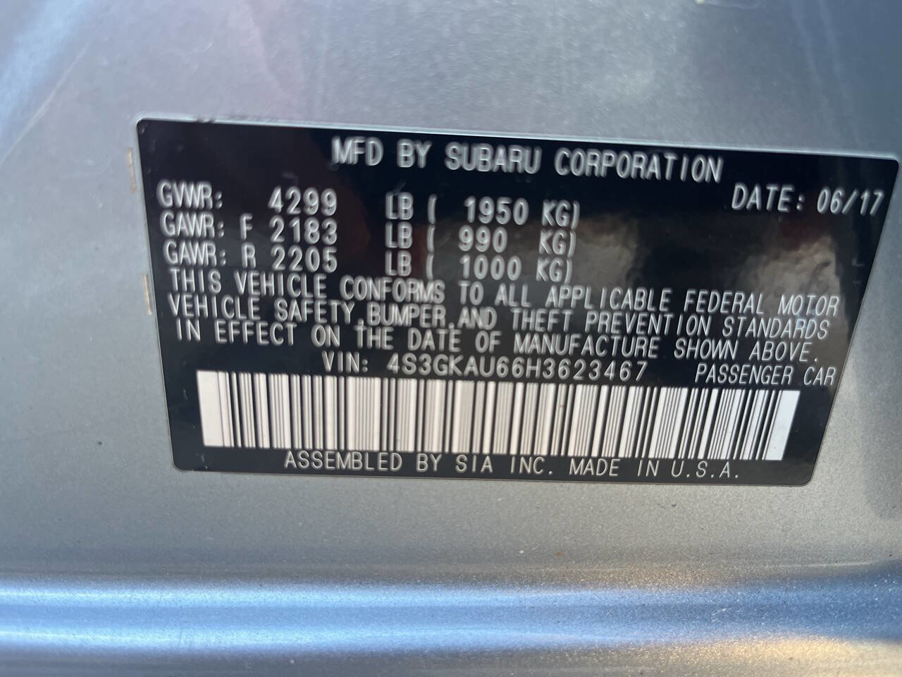 Used 2017 Subaru Impreza 2.0i Limited image 13