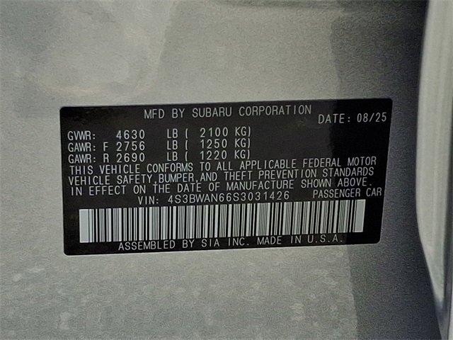 New 2025 Subaru Legacy Limited image 18