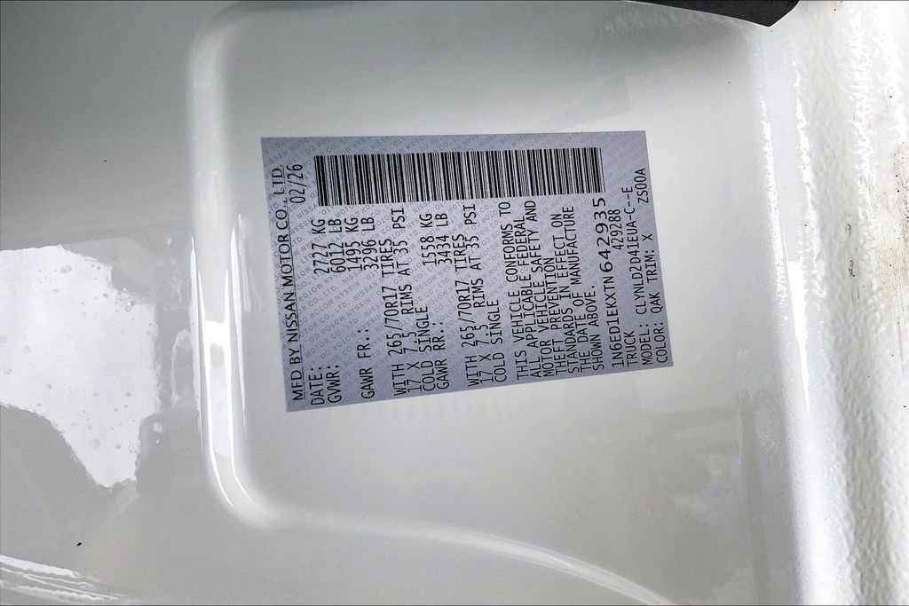 New 2026 Nissan Frontier PRO-4X w/ Pro-4x Convenience Package image 45