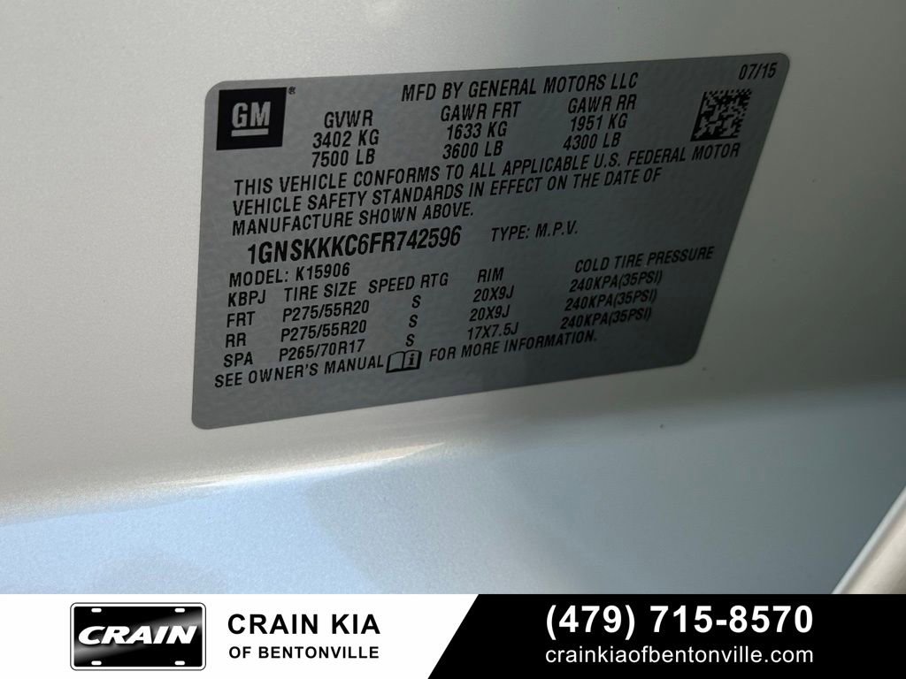 Used 2015 Chevrolet Suburban LTZ image 37