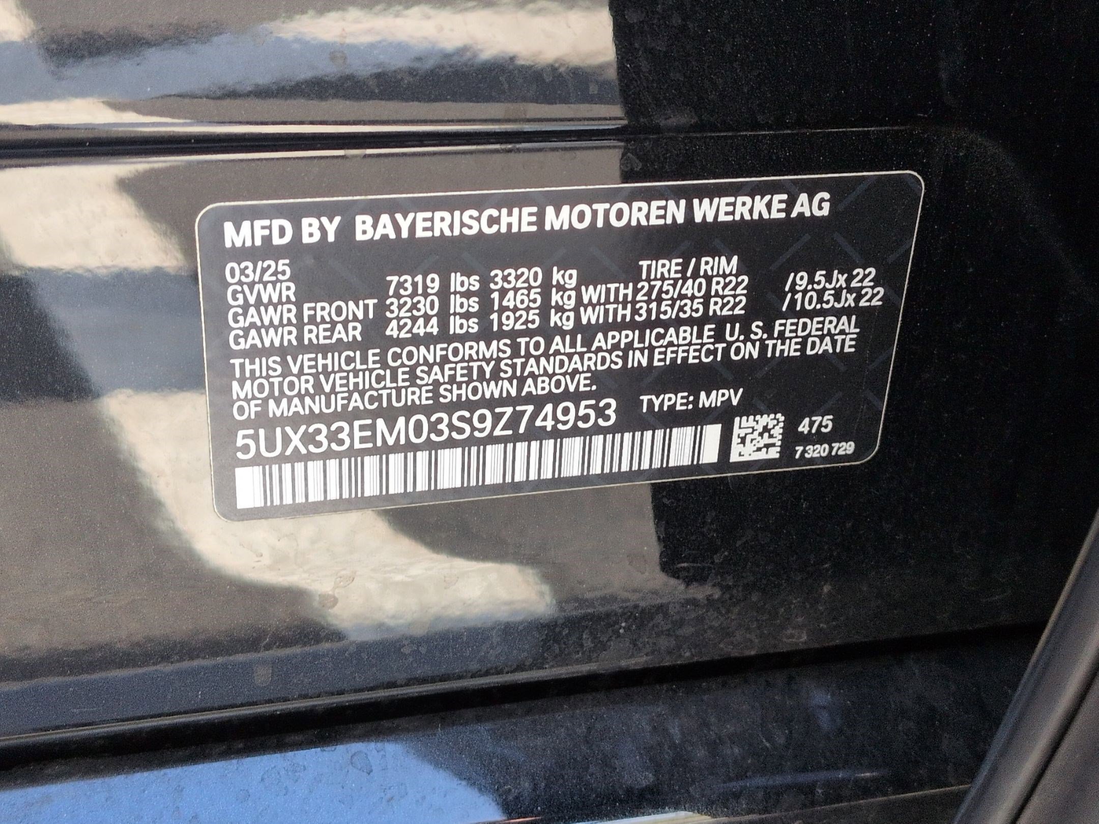 Used 2025 BMW X7 M60i AWD/4WD image 68