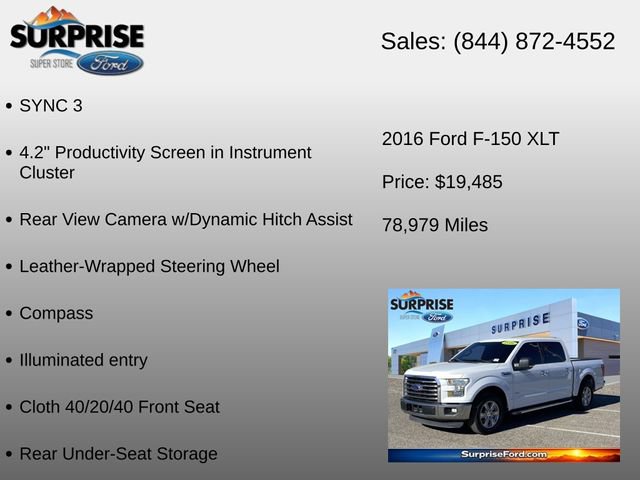 Used 2016 Ford F150 XLT w/ Equipment Group 301A Mid RWD image 36