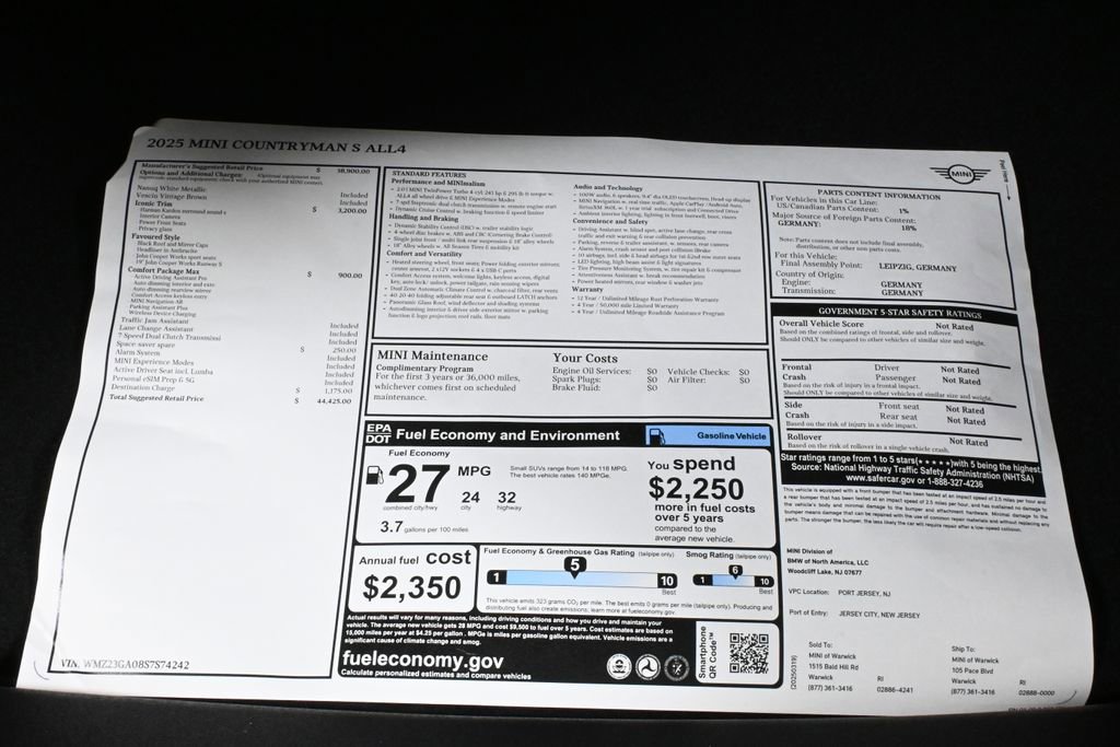 Used 2025 MINI Cooper Countryman S w/ Comfort Package Max image 39