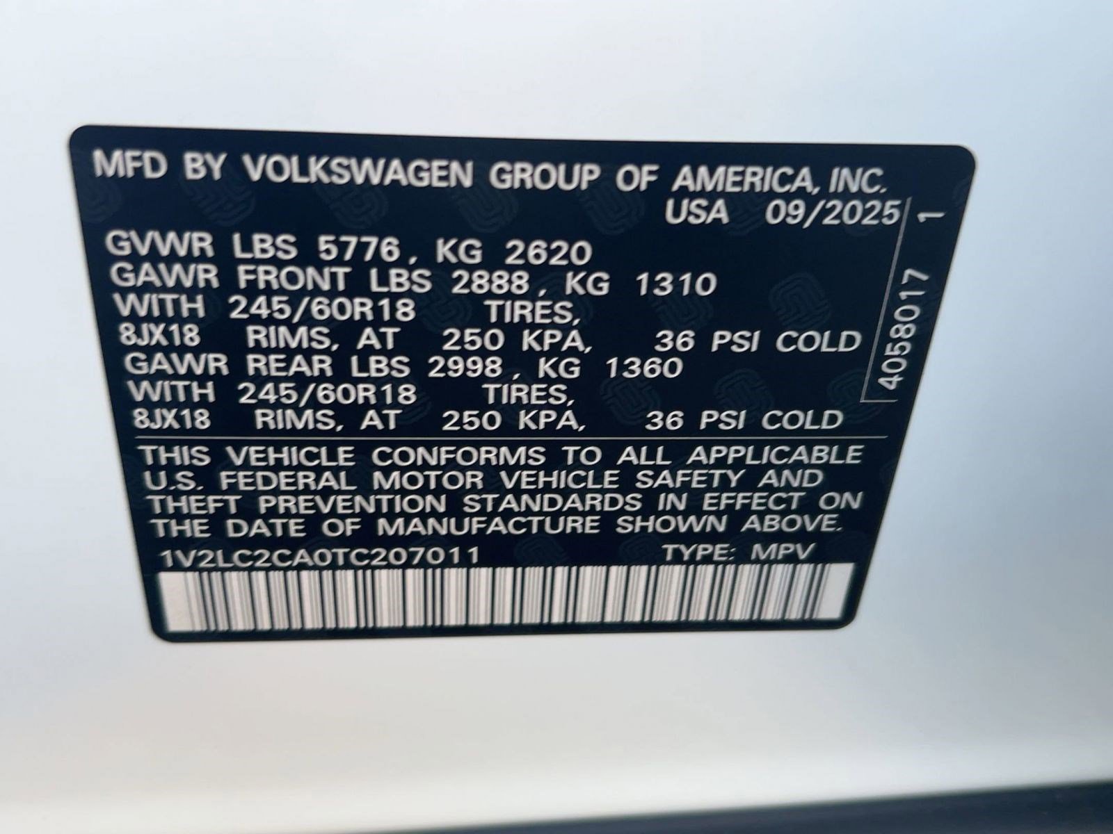 New 2026 Volkswagen Atlas Cross Sport SE image 19