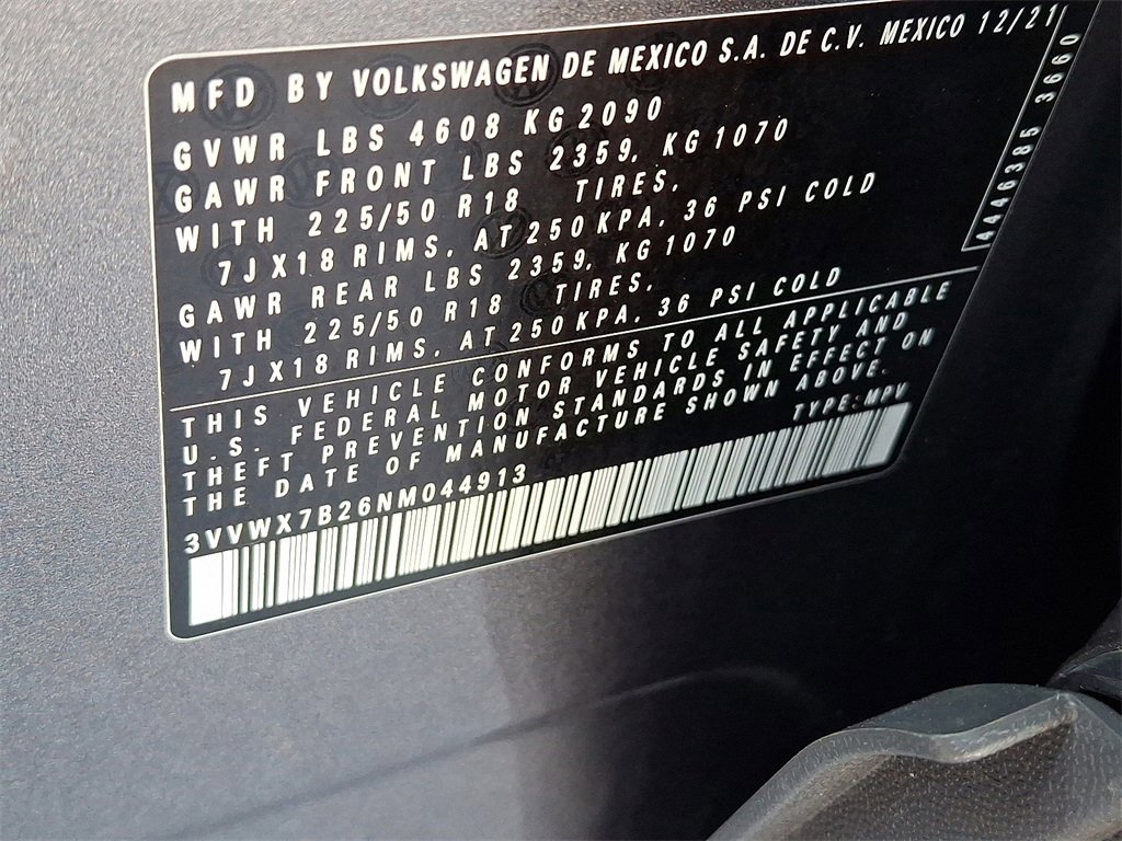 Used 2022 Volkswagen Taos SE image 28