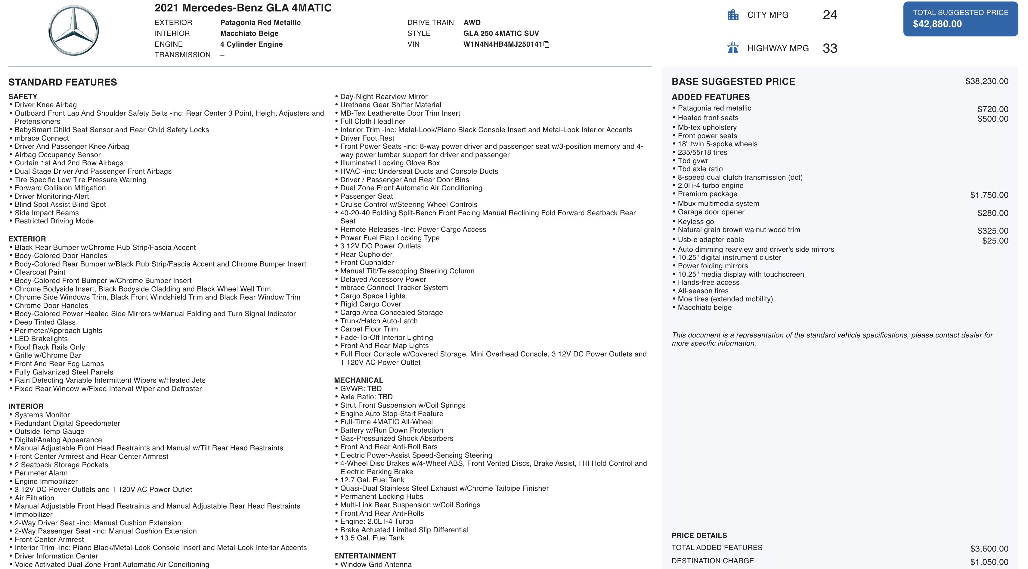 Used 2021 Mercedes-Benz GLA 250 4MATIC w/ Premium Package image 6