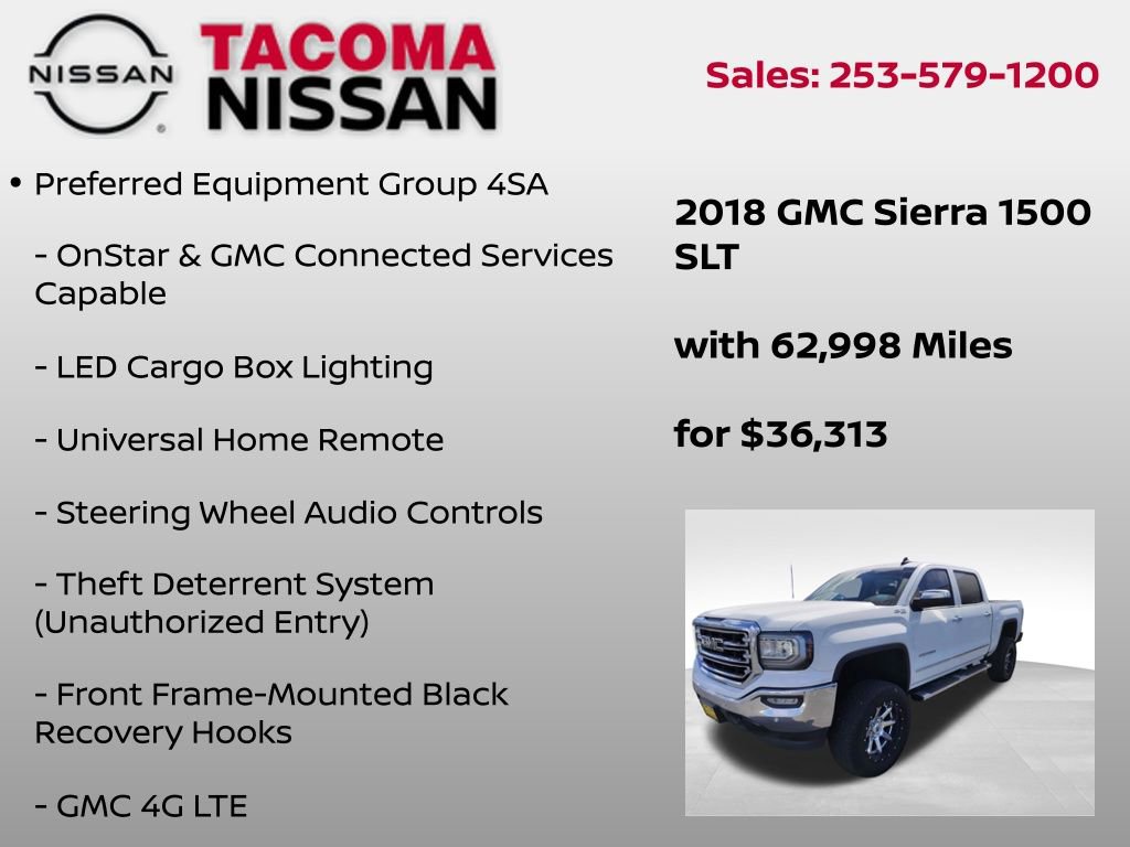 Used 2018 GMC Sierra 1500 SLT w/ SLT Premium Package image 11
