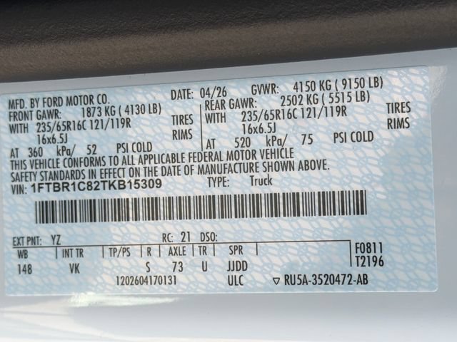 New 2026 Ford Transit 250 148 Medium Roof w/ Load Area Protection Package RWD image 28