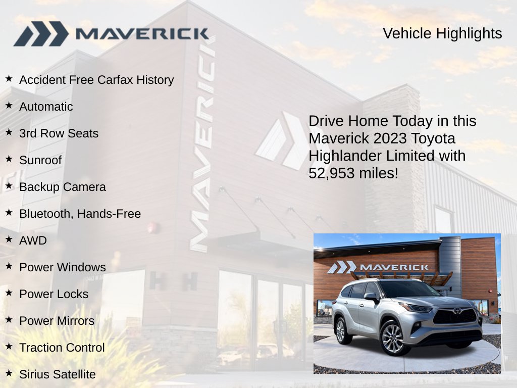Used 2023 Toyota Highlander Limited AWD/4WD image 5