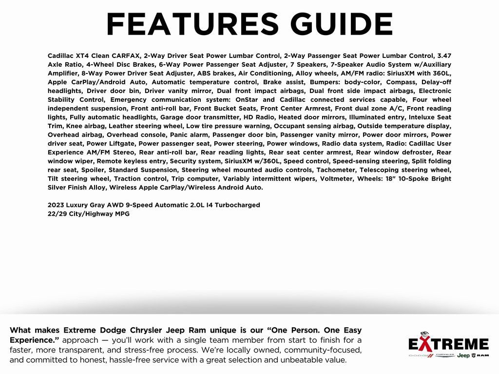 Used 2023 Cadillac XT4 Luxury w/ Trailering Package image 2