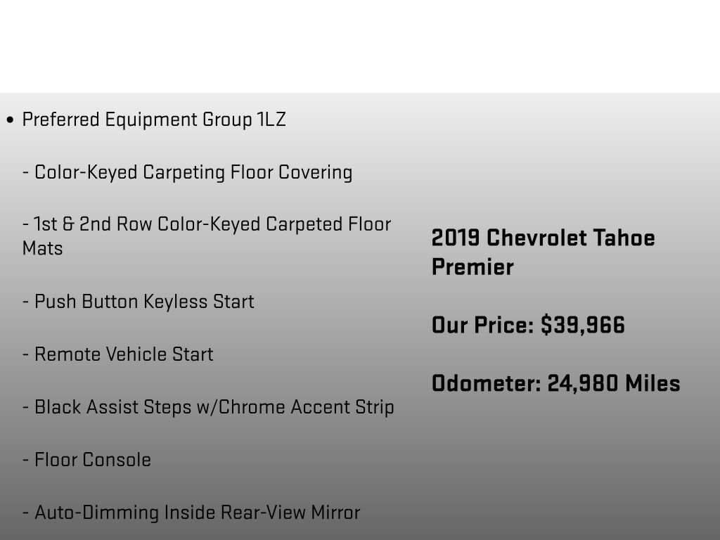 Used 2019 Chevrolet Tahoe Premier AWD/4WD image 12