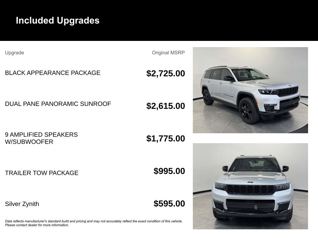 Certified 2025 Jeep Grand Cherokee L Limited w/ Black Appearance Package AWD/4WD image 11