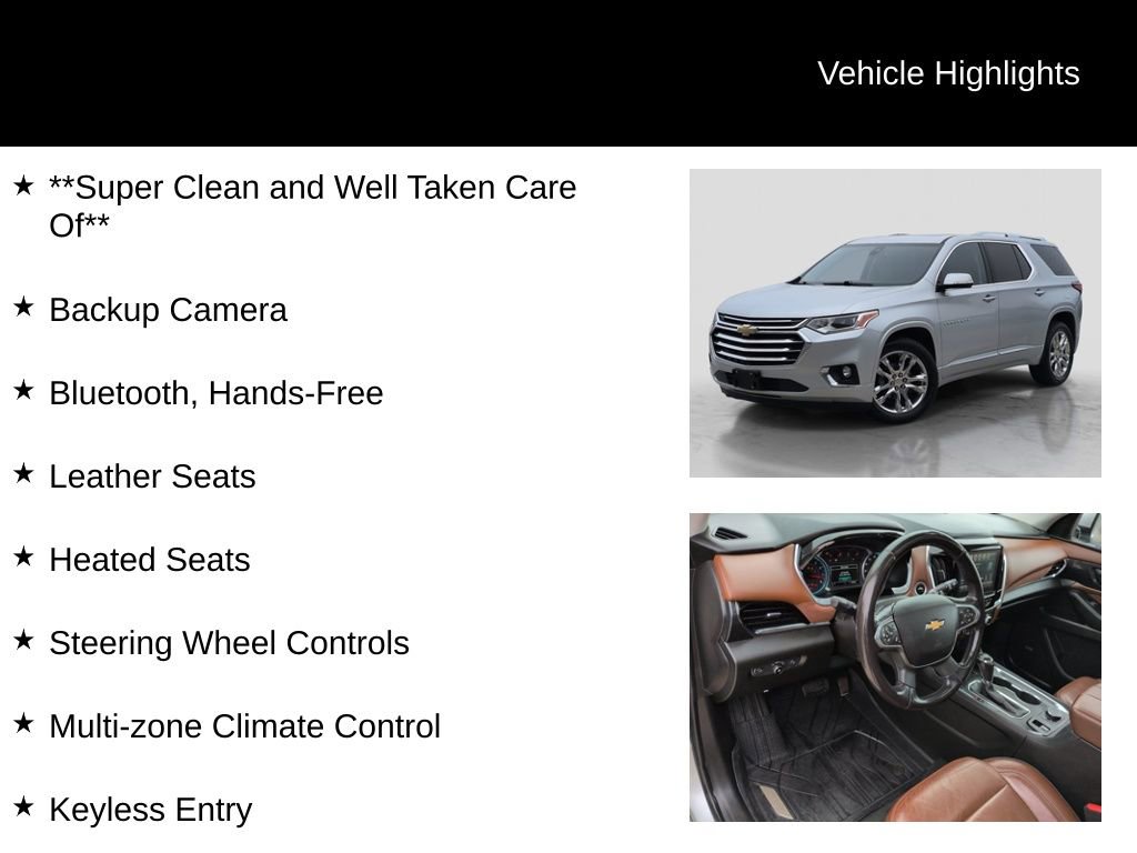Used 2018 Chevrolet Traverse High Country w/ LPO, Floor Liner Package image 5