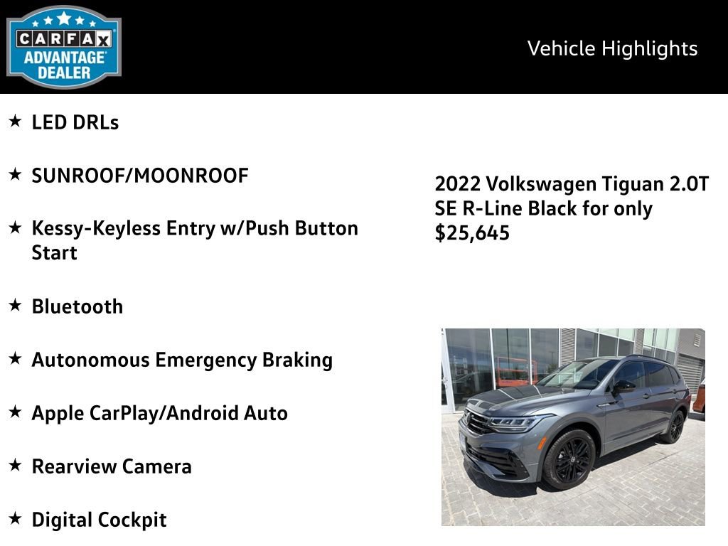 Certified 2022 Volkswagen Tiguan SE R-Line image 4