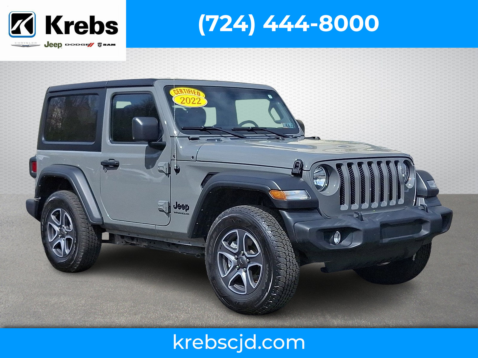 Certified 2022 Jeep Wrangler Sport AWD/4WD image 1