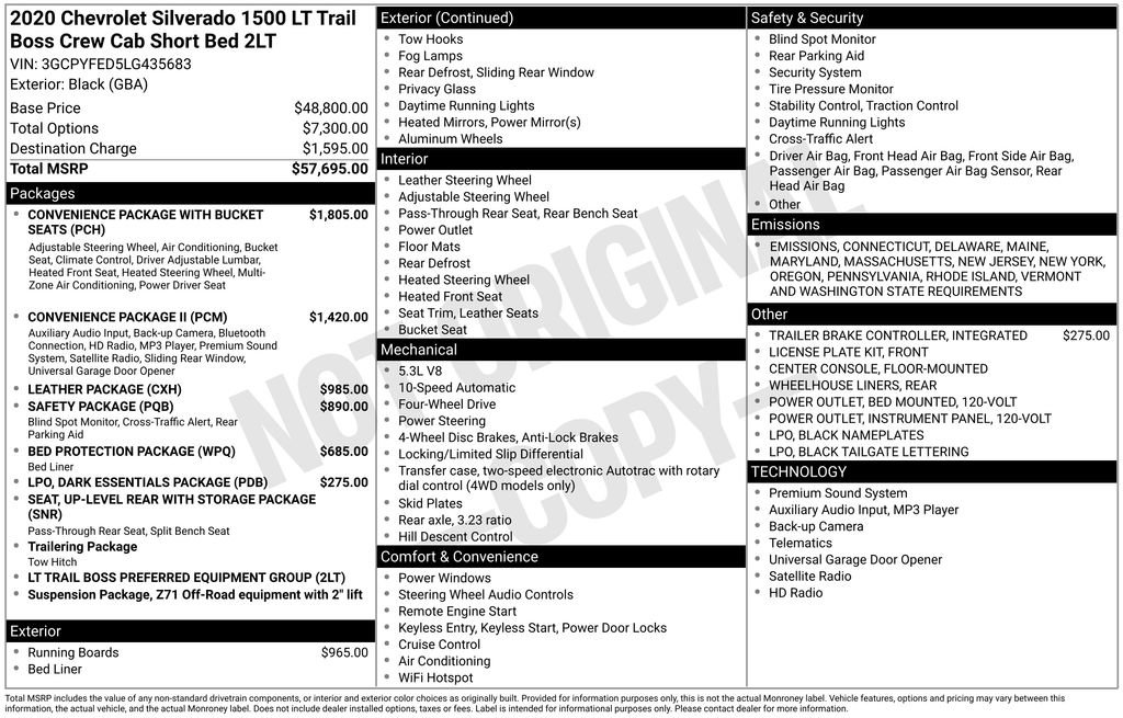 Used 2020 Chevrolet Silverado 1500 LT Trail Boss image 4