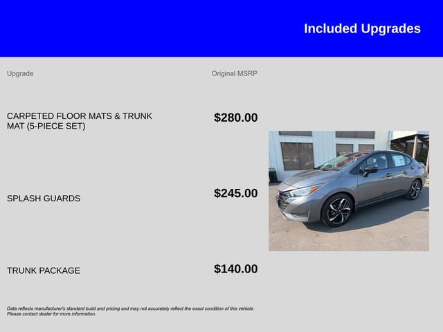 New 2025 Nissan Versa SR w/ Trunk Package image 13