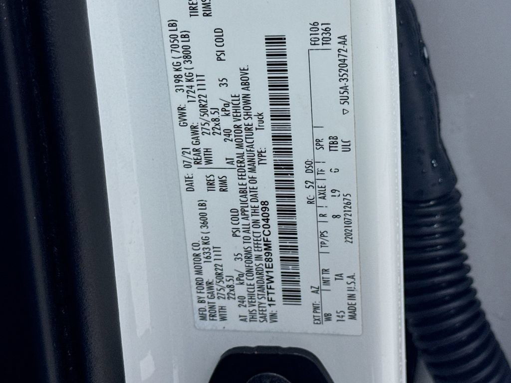 Used 2021 Ford F150 Limited AWD/4WD image 43