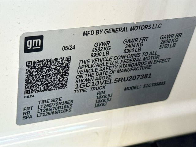 New 2024 Chevrolet Silverado EV W/T AWD/4WD image 31