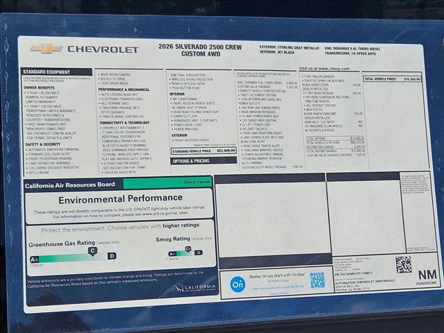 New 2026 Chevrolet Silverado 2500 Custom w/ Custom Value Package image 16