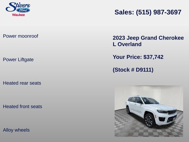 Used 2023 Jeep Grand Cherokee L Overland AWD/4WD image 16
