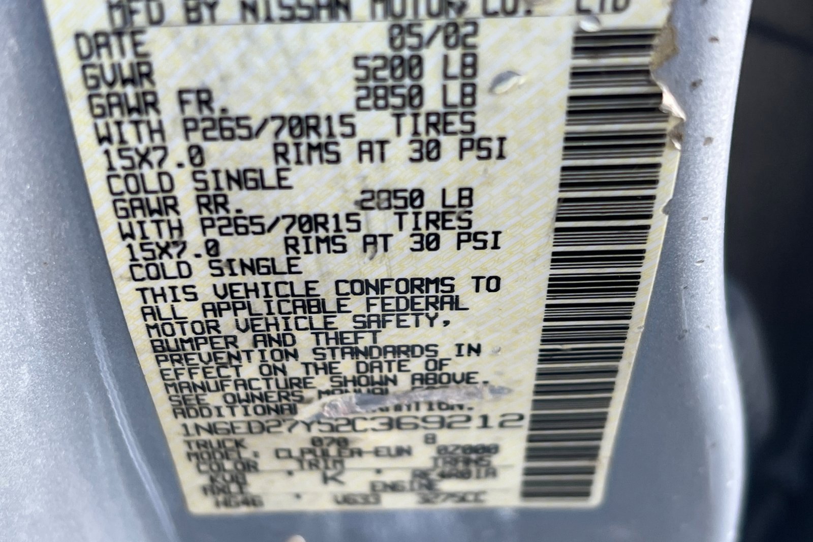 Used 2002 Nissan Frontier XE image 21