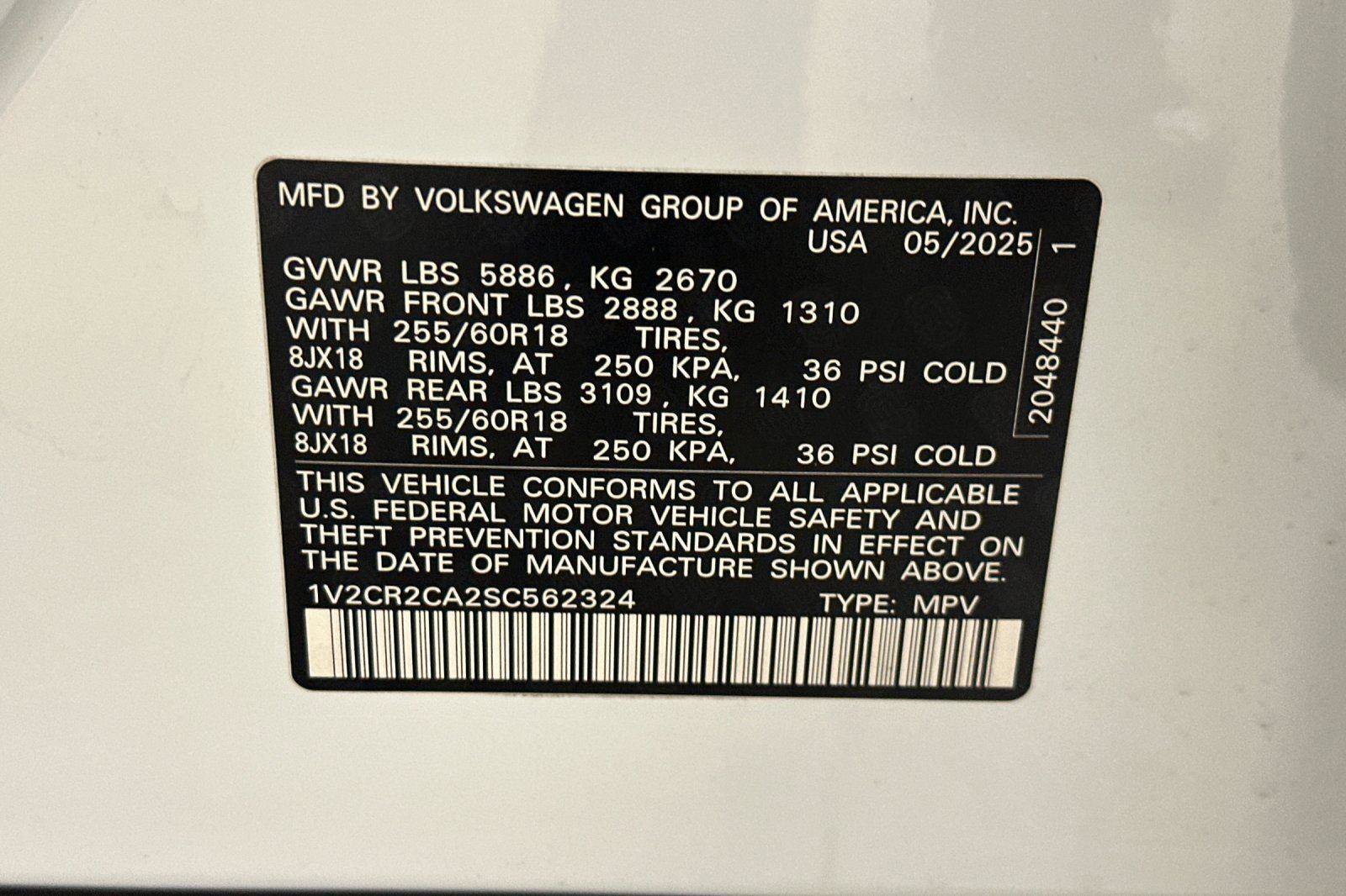 New 2025 Volkswagen Atlas Peak Edition SE image 26