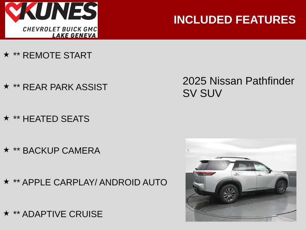 Used 2025 Nissan Pathfinder SV FWD image 2