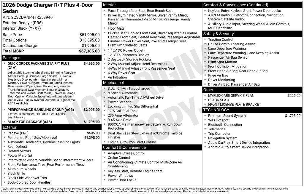New 2026 Dodge Charger R/T AWD/4WD image 32