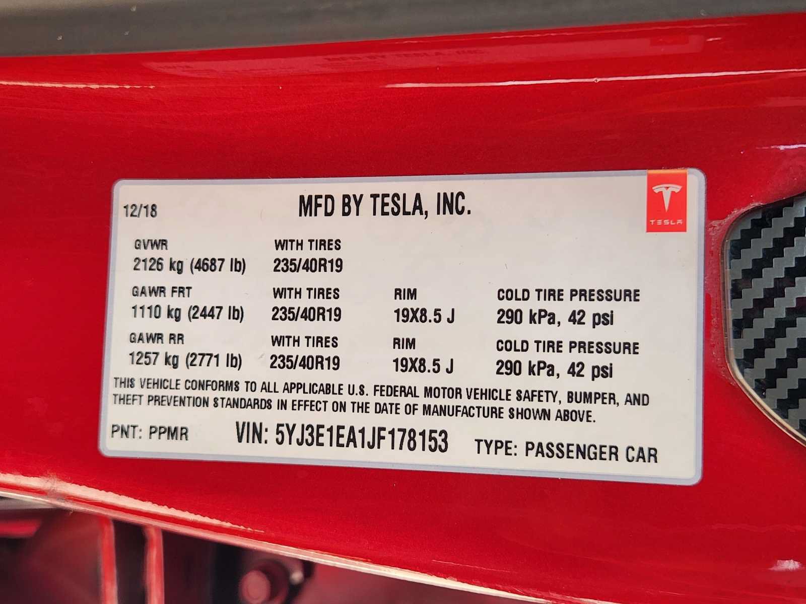 Used 2018 Tesla Model 3 Mid Range RWD image 32