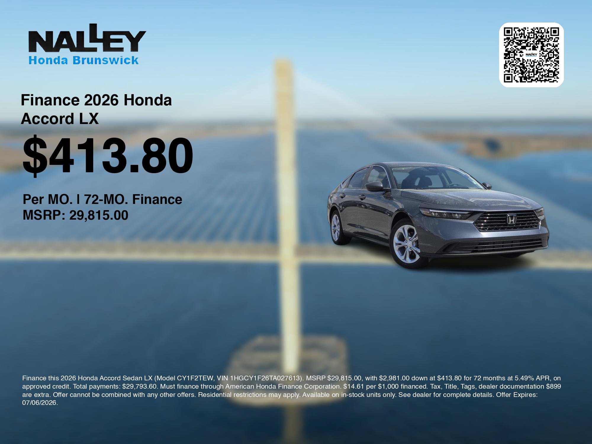 New 2026 Honda Accord LX image 7