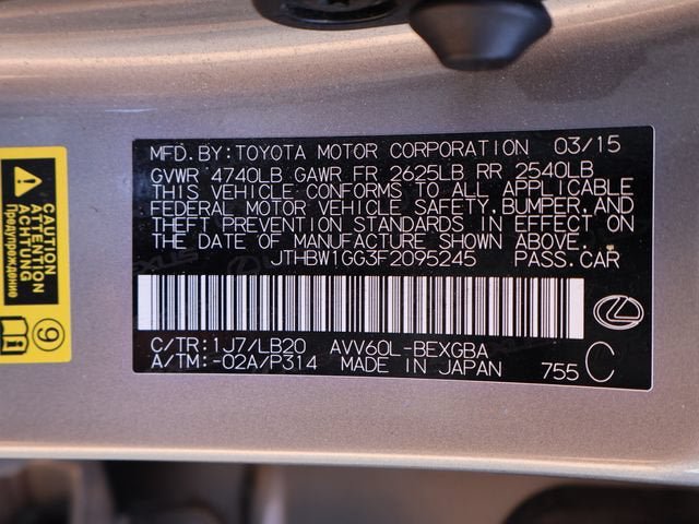 Used 2015 Lexus ES 300h w/ Navigation System Package FWD image 48
