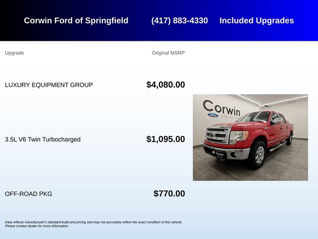 Used 2013 Ford F150 XLT w/ Luxury Equipment Group AWD/4WD image 5