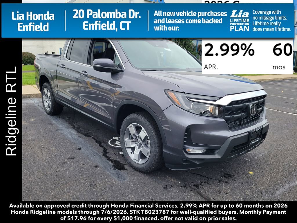 New 2026 Honda Ridgeline RTL image 1