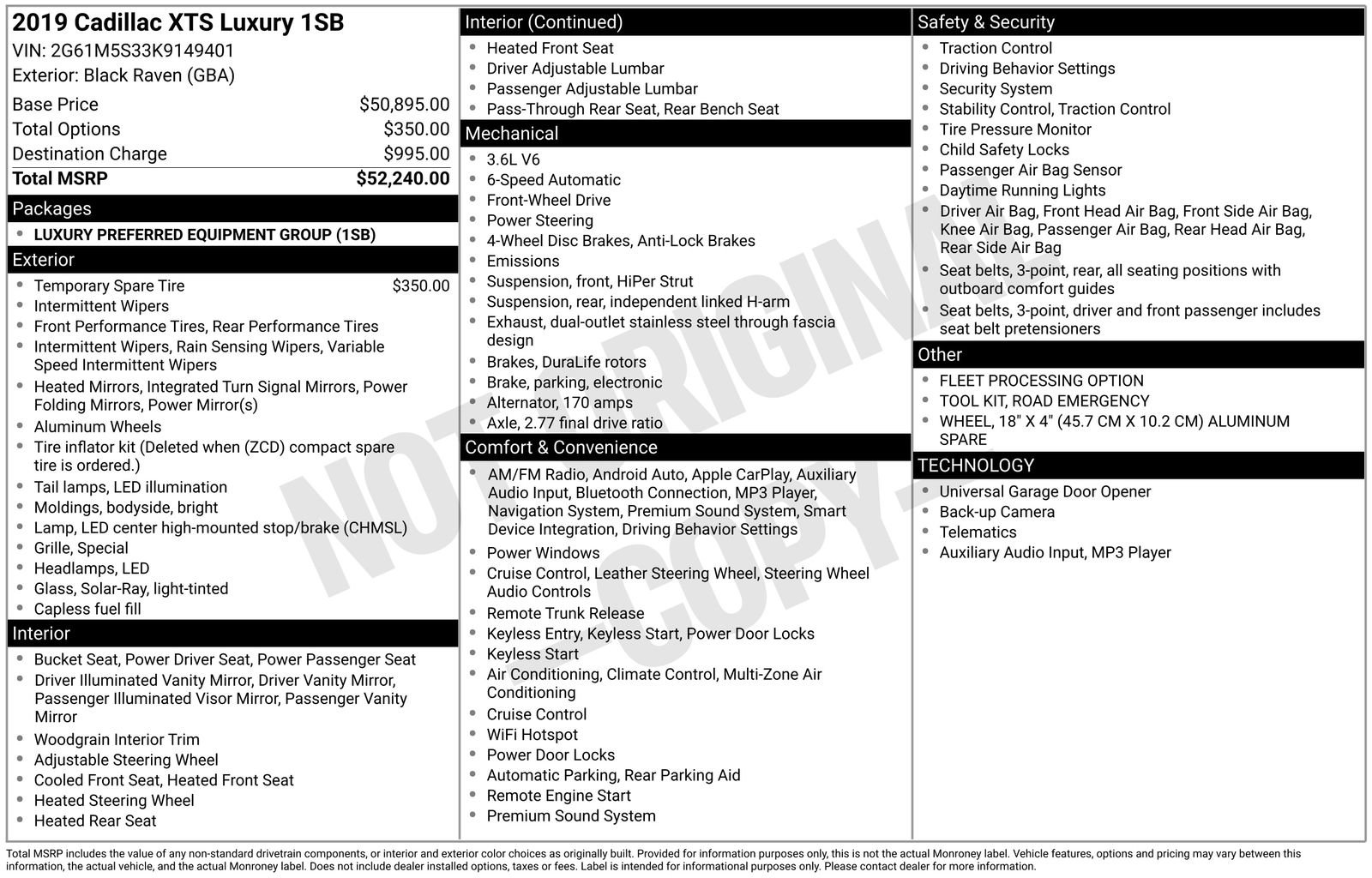 Used 2019 Cadillac XTS Luxury image 8