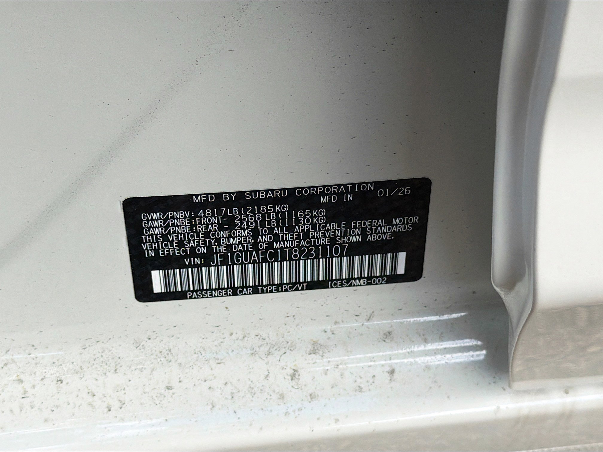 New 2026 Subaru Impreza 2.0i Sport image 36